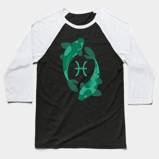 Pisces (Jungle Green) Baseball T-Shirt